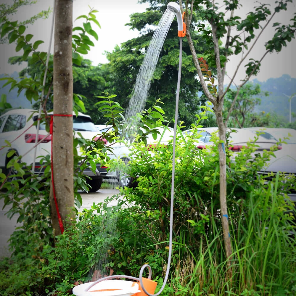 (image for) IPRee Portable Outdoor Electric Shower Pump for Camping Hiking Shower Bathing Equipment with USB Rechargeable for Camping Shower