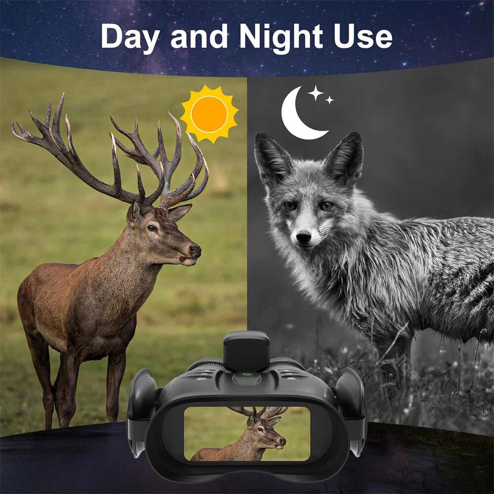(image for) oneleaf.ai NV200 LRF 50mm 4K Digital Day/Night Vision Binoculars with Rangefinder Waterproof Telescope for Adults Wildlife Monitoring Camera